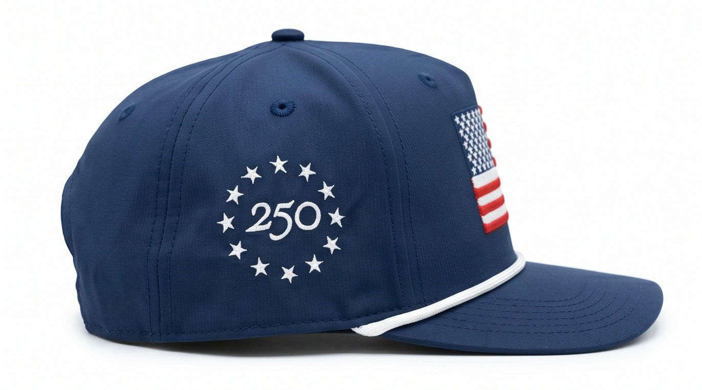 Beantown Ambition Navy USA Flag 250