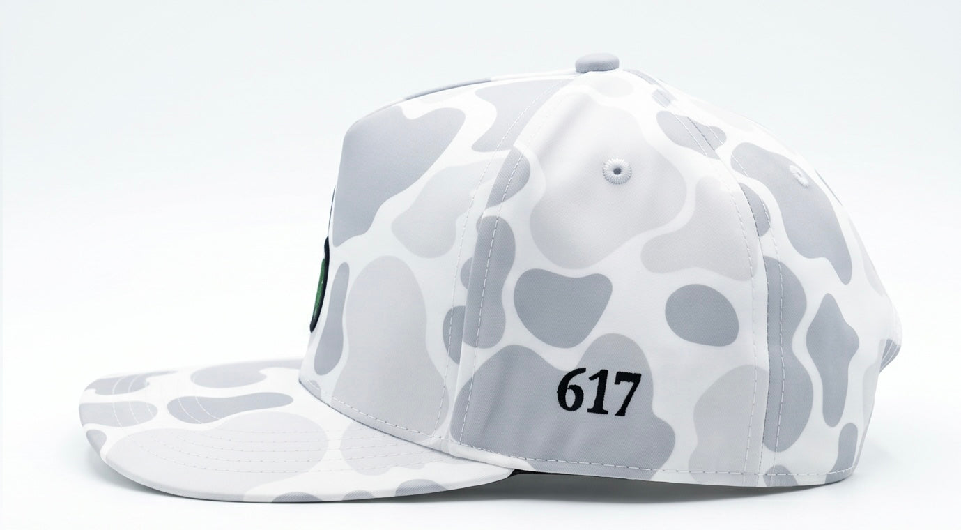 Beantown Ambition White Camo Snapback Hat