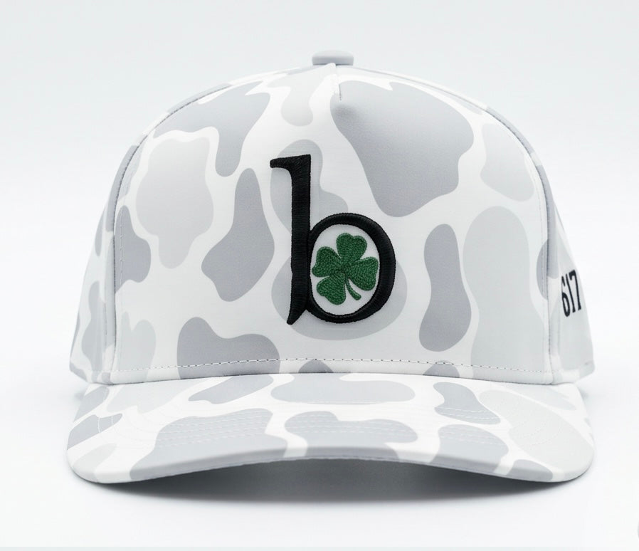 Beantown Ambition White Camo Snapback Hat